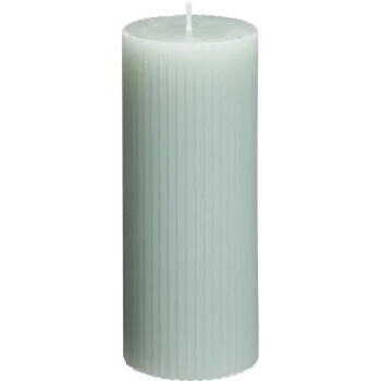 Fashion Kwantum Kaars Rustiek Ribbel Mint 15 Cm