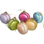 Sale Kwantum Kerstballen Macaron Multicolor - 6 Stuks