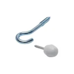 Fashion Kwantum Knop/Haak Spiraal Wit