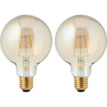 Online Kwantum Led Lamp 95mm Goud 2,5W E27 2 Stuks