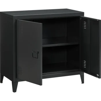 Hot Kwantum Lockerkast Leipzig 2-Deurs Zwart