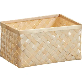 Clearance Kwantum Mand Bamboe Laxi Naturel S