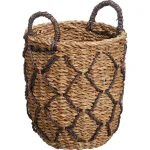 Hot Kwantum Mand Check Naturel ø 24x28 Cm Ø024X028CM