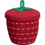 Online Kwantum Mand Met Deksel Jarny Rood