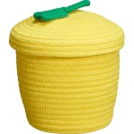 Best Kwantum Mand Met Deksel Loisy Geel