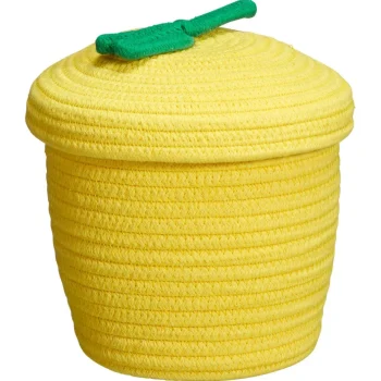 Best Kwantum Mand Met Deksel Loisy Geel