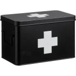 Fashion Kwantum Medicijnbox Zwart 20x18,5x31 Cm