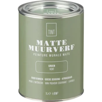 Best Kwantum Muurverf Mat Groen 1 L 1L