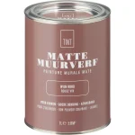 New Kwantum Muurverf Mat Wijn Rood 1 L 1L