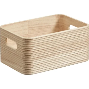 Clearance Kwantum Opbergkist Husum Hout Naturel 23x16x10 Cm 23X16X10CM