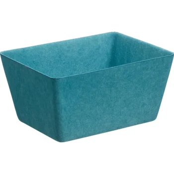 Online Kwantum Opbergmand Vilt Petrol 30x23x15cm LichtGrijs