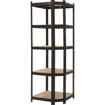 Hot Kwantum Opbergrek Verzinkt Hoek Zwart