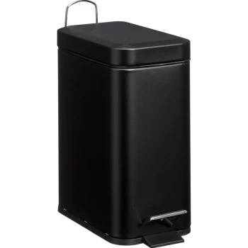 New Kwantum Pedaalemmer Rechthoek 5 Liter Zwart