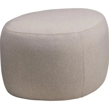 Outlet Kwantum Poef Kiezel Taupe L