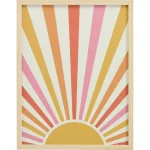 Online Kwantum Poster Zon Oranje