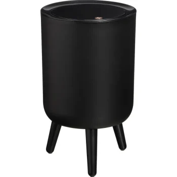 Outlet Kwantum Prullenbak Pootjes 7 Liter Zwart