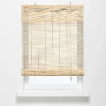 Clearance Kwantum Rolgordijn Bamboe Naturel 90x160 Cm 090X160CM