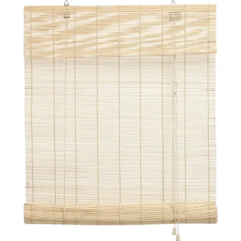 Clearance Kwantum Rolgordijn Bamboe Naturel 90x160 Cm 090X160CM