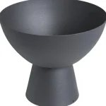 Discount Kwantum Schaal Op Voet Esthetic Metaal Zwart ø 20 Cm