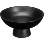 Clearance Kwantum Schaal Op Voet Hout Zwart