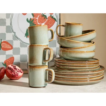 Sale Kwantum Serviesset 16-Delig Glazuur Groen