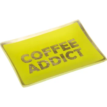 Hot Kwantum Sieradenschaal Coffee Addict Geel