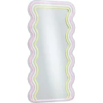 Hot Kwantum Spiegel Met Verlichting - Wave - Neon - - 70x35 Cm Multicolor