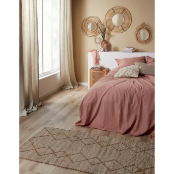 New Kwantum Spiegel Rattan Bruin