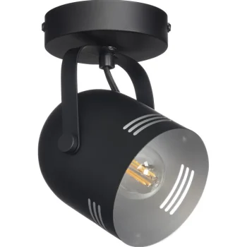 Fashion Kwantum Spot Secna Zwart - 1-Lichts