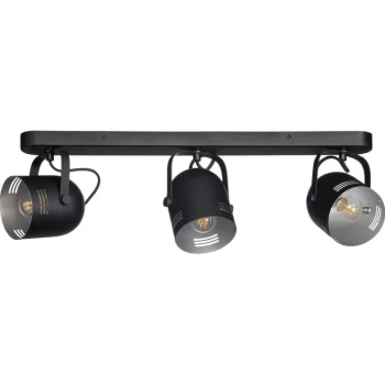 Fashion Kwantum Spot Secna Zwart - 3-Lichts