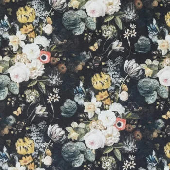 Discount Kwantum Stof Elise Zwart