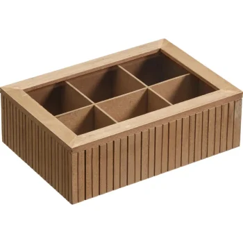 Clearance Kwantum Theedoos Latjes Bruin Dr.Bruin