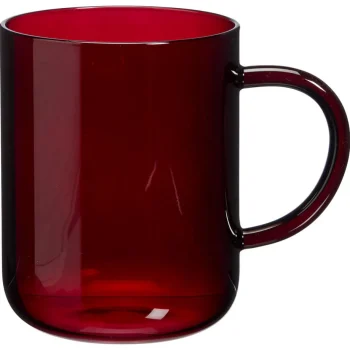 Best Kwantum Theeglas Solid Retro Rood - 450 Ml