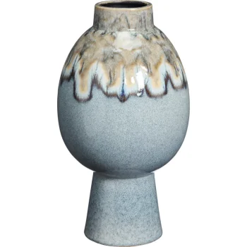 Clearance Kwantum Vaas Niort Blauw 38x22 Cm