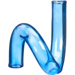 Hot Kwantum Vaas Tube Blauw 13x15x15 Cm
