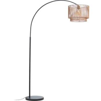 Clearance Kwantum Vloerlamp Cilen Zwart Bruin