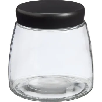 Sale Kwantum Voorraadpot Glas Zwart - 12,5 Cm 13 Cm